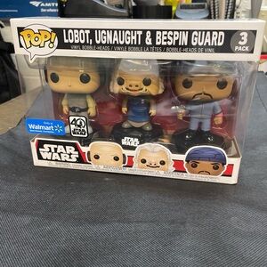 Funko Pop 3-Pack Lobot, Ugnaught & Bespin Guard Figures